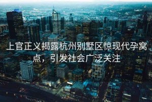 上官正義揭露杭州別墅區驚現代孕窩點，引發社會廣泛關注