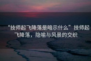 “技師起飛降落是暗示什么”技師起飛降落，隱喻與風景的交織