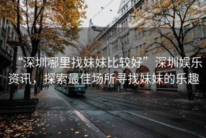 “深圳哪里找妹妹比較好”深圳娛樂資訊，探索最佳場所尋找妹妹的樂趣