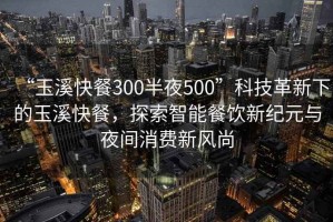 “玉溪快餐300半夜500”科技革新下的玉溪快餐，探索智能餐飲新紀(jì)元與夜間消費(fèi)新風(fēng)尚