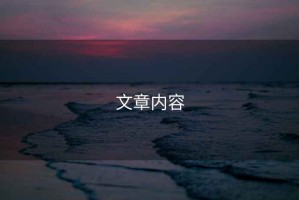 文章內容