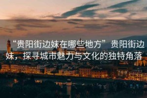 “貴陽街邊妹在哪些地方”貴陽街邊妹，探尋城市魅力與文化的獨特角落