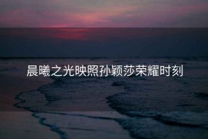 晨曦之光映照孫穎莎榮耀時(shí)刻