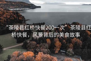 “茶陵縣紅橋快餐200一次”茶陵縣紅橋快餐，風景背后的美食故事