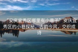 “安慶宜秀區哪里有小巷子”安慶宜秀區的小巷探秘，古韻今風，交織成詩