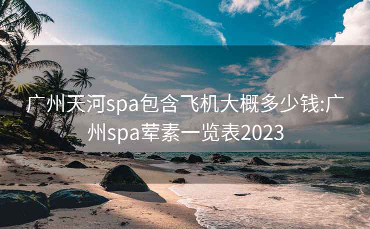 廣州天河spa包含飛機大概多少錢:廣州spa葷素一覽表2023