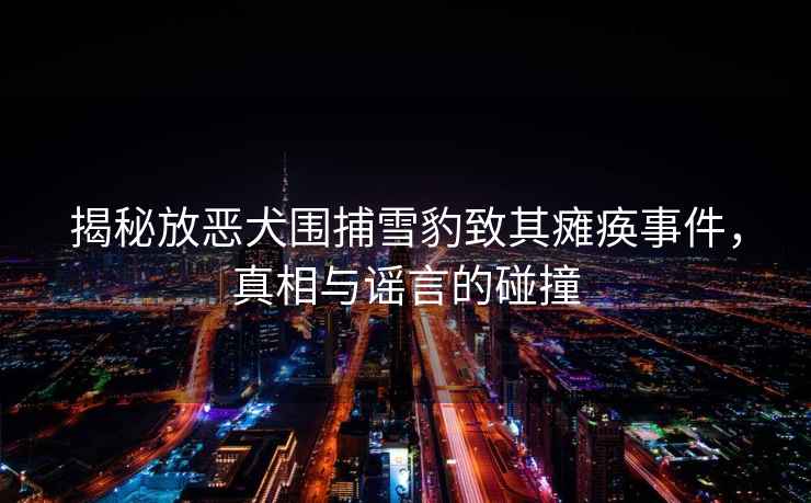 揭秘放惡犬圍捕雪豹致其癱瘓事件，真相與謠言的碰撞