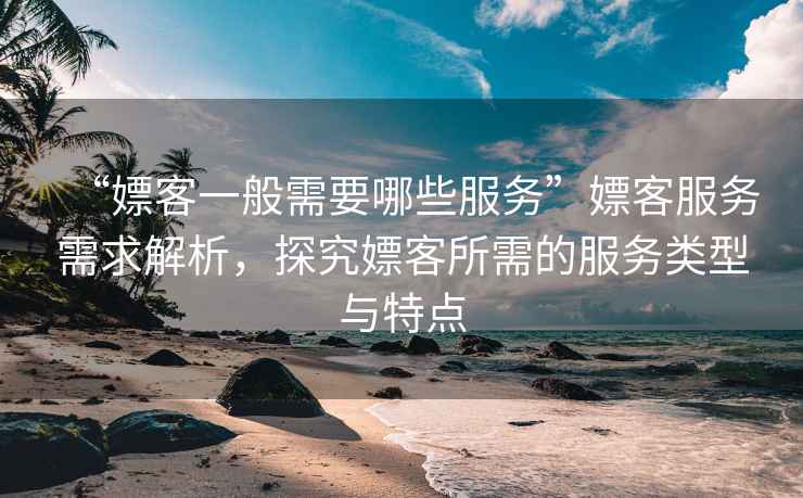 “嫖客一般需要哪些服務(wù)”嫖客服務(wù)需求解析，探究嫖客所需的服務(wù)類型與特點