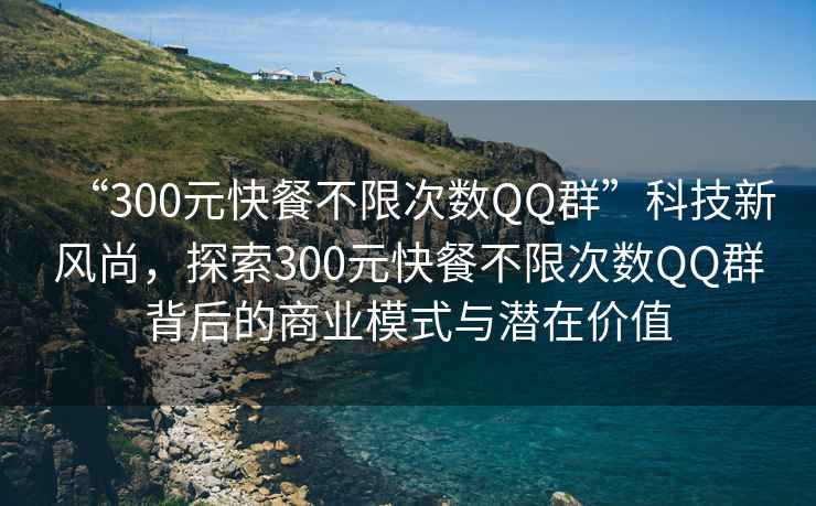“300元快餐不限次數(shù)QQ群”科技新風(fēng)尚，探索300元快餐不限次數(shù)QQ群背后的商業(yè)模式與潛在價(jià)值