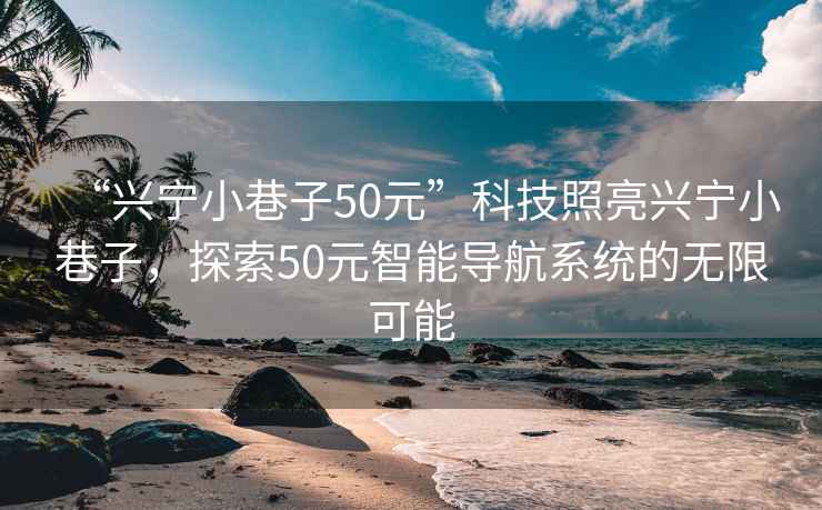 “興寧小巷子50元”科技照亮興寧小巷子，探索50元智能導航系統的無限可能