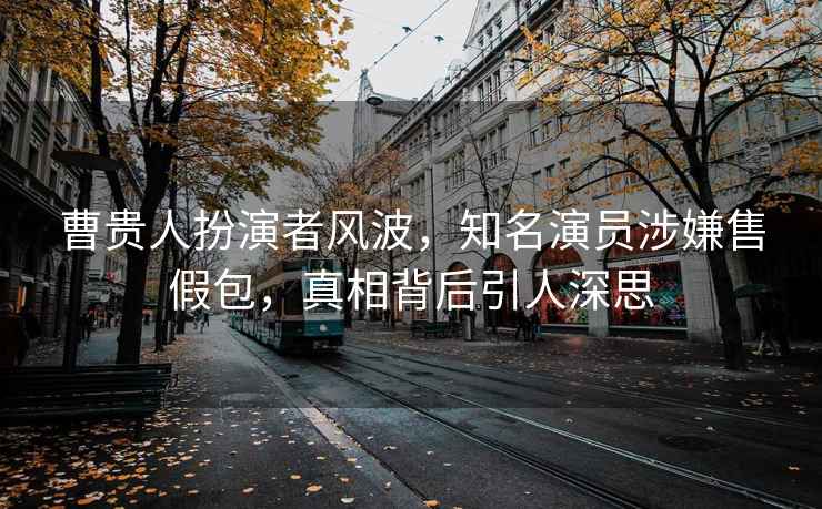 曹貴人扮演者風波，知名演員涉嫌售假包，真相背后引人深思