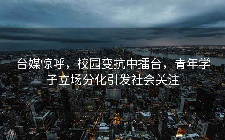 臺媒驚呼，校園變抗中擂臺，青年學子立場分化引發(fā)社會關注