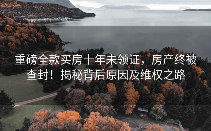 重磅全款買房十年未領證，房產終被查封！揭秘背后原因及維權之路