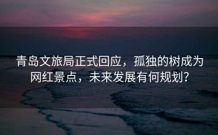 青島文旅局正式回應，孤獨的樹成為網紅景點，未來發展有何規劃？