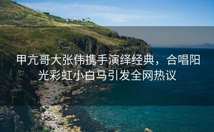甲亢哥大張偉攜手演繹經(jīng)典，合唱陽(yáng)光彩虹小白馬引發(fā)全網(wǎng)熱議