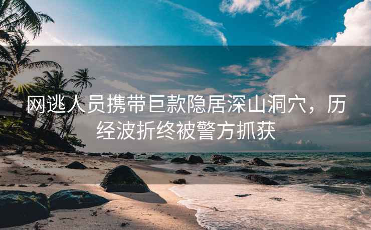 網逃人員攜帶巨款隱居深山洞穴，歷經波折終被警方抓獲