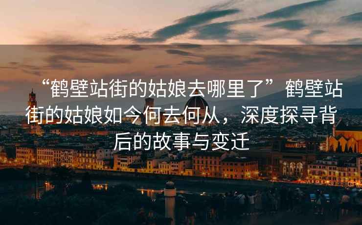 “鶴壁站街的姑娘去哪里了”鶴壁站街的姑娘如今何去何從，深度探尋背后的故事與變遷
