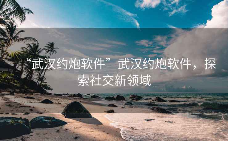 “武漢約炮軟件”武漢約炮軟件，探索社交新領域