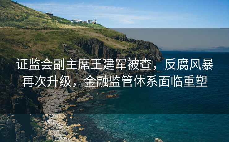 證監會副主席王建軍被查，反腐風暴再次升級，金融監管體系面臨重塑
