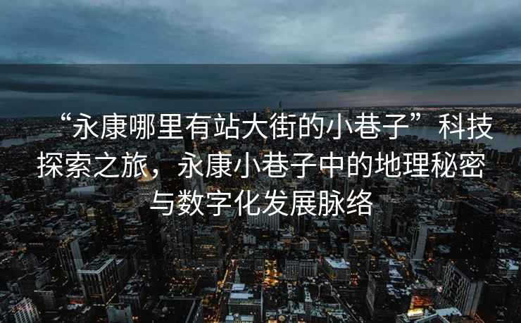 “永康哪里有站大街的小巷子”科技探索之旅，永康小巷子中的地理秘密與數字化發展脈絡