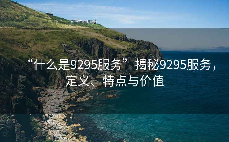 “什么是9295服務”揭秘9295服務，定義、特點與價值