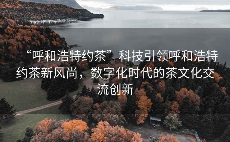“呼和浩特約茶”科技引領呼和浩特約茶新風尚，數字化時代的茶文化交流創新
