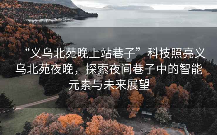 “義烏北苑晚上站巷子”科技照亮義烏北苑夜晚，探索夜間巷子中的智能元素與未來展望