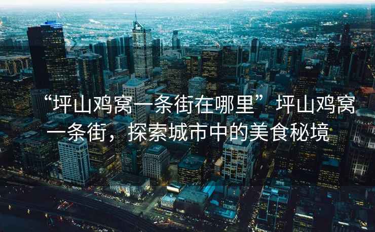 “坪山雞窩一條街在哪里”坪山雞窩一條街，探索城市中的美食秘境