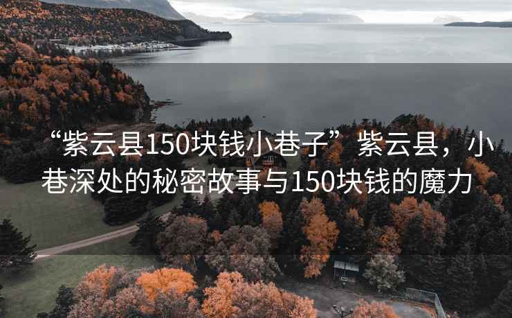 “紫云縣150塊錢小巷子”紫云縣，小巷深處的秘密故事與150塊錢的魔力