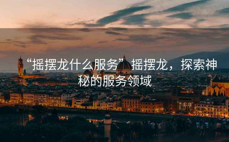 “搖擺龍什么服務”搖擺龍，探索神秘的服務領域