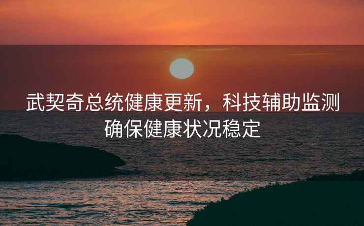 武契奇總統健康更新，科技輔助監測確保健康狀況穩定