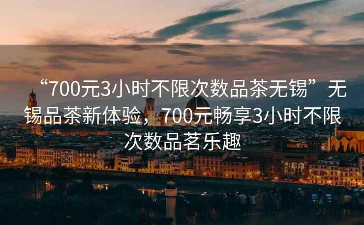 “700元3小時不限次數(shù)品茶無錫”無錫品茶新體驗，700元暢享3小時不限次數(shù)品茗樂趣