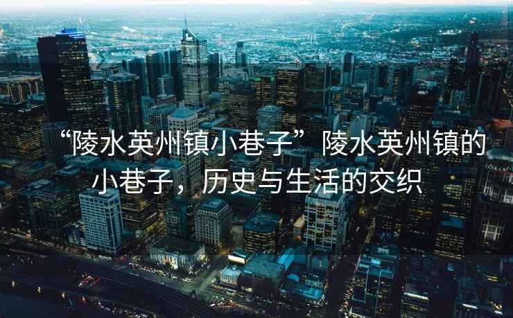 “陵水英州鎮小巷子”陵水英州鎮的小巷子，歷史與生活的交織