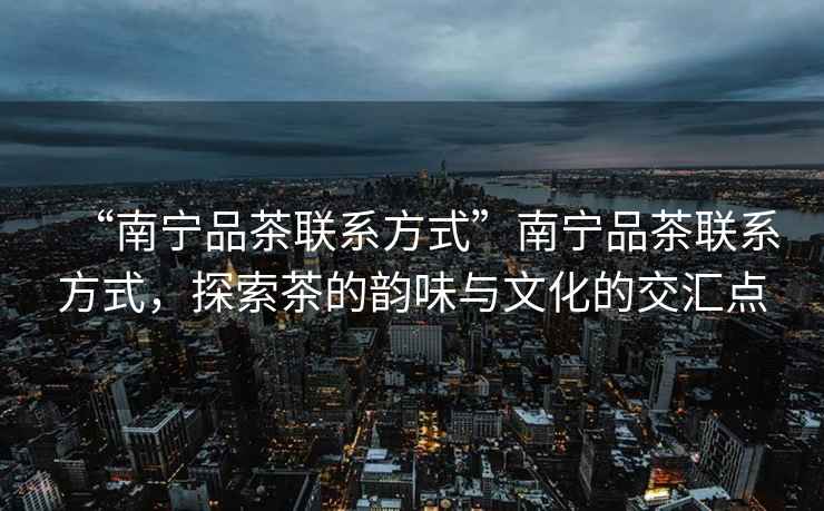 “南寧品茶聯系方式”南寧品茶聯系方式，探索茶的韻味與文化的交匯點