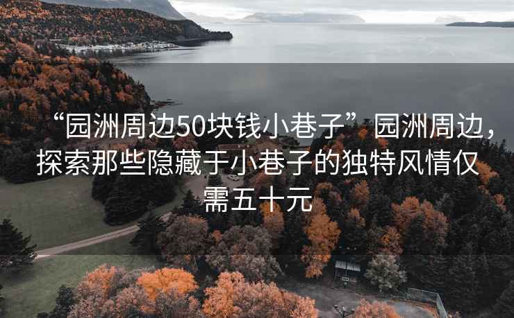 “園洲周邊50塊錢小巷子”園洲周邊，探索那些隱藏于小巷子的獨特風情僅需五十元