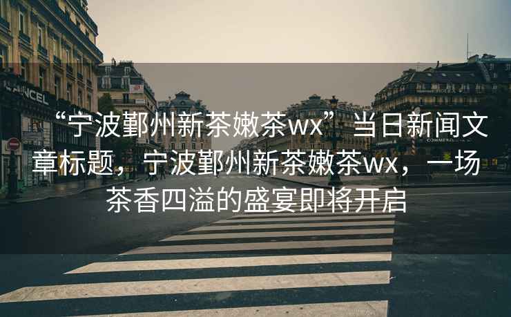 “寧波鄞州新茶嫩茶wx”當日新聞文章標題，寧波鄞州新茶嫩茶wx，一場茶香四溢的盛宴即將開啟