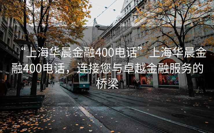 “上海華晨金融400電話”上海華晨金融400電話，連接您與卓越金融服務的橋梁