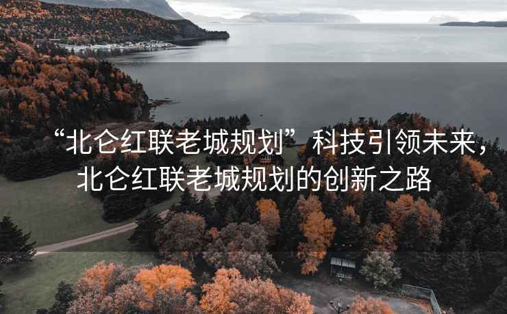 “北侖紅聯老城規劃”科技引領未來，北侖紅聯老城規劃的創新之路